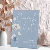 Stofbloem Bruiloftsfeest Kaarten en Cadeaus Reclamebord Met Voetstuk