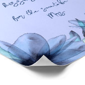 Stofbloem bruiloftsfeest    poster (Hoek)