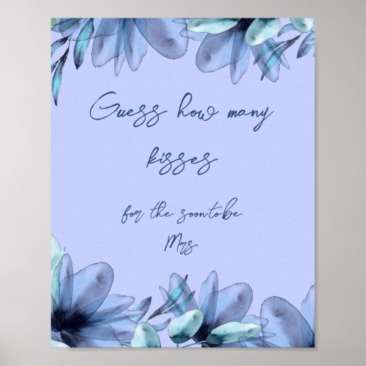 Stofbloem bruiloftsfeest    poster (Voorkant)