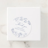 Stofbloem Chinoiserie Bruiloftsfeest  Bedankjes Labels (In situ)