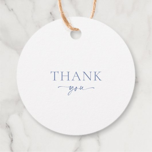 Stofbloem "Dank je" Bedankjes Labels (Achterkant)