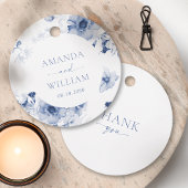 Stofbloem "Dank je" Bedankjes Labels