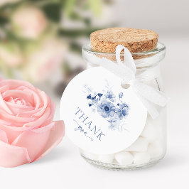 Stofbloem "Dank je" Bedankjes Labels