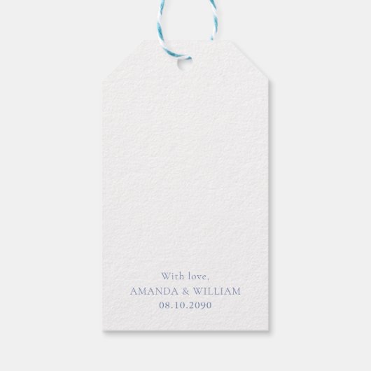 Stofbloem "Dank je" Cadeaulabel (Achterkant)