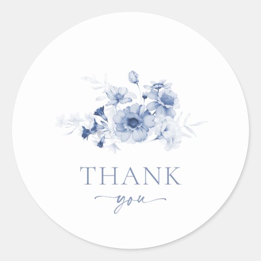 Stofbloem "Dank je" Sticker (Voorkant)
