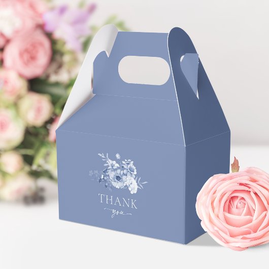 Stofbloem "Dank je wel" Favor Doos Bedankdoosjes