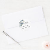 Stofbloem Dank je wel Stickers (Envelop)