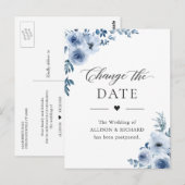 Stofbloem Datum Wijzigen Evenement Uitgesteld Briefkaart (Voorkant / Achterkant)