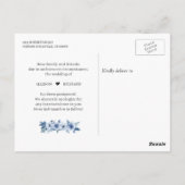 Stofbloem Datum Wijzigen Evenement Uitgesteld Briefkaart (Achterkant)