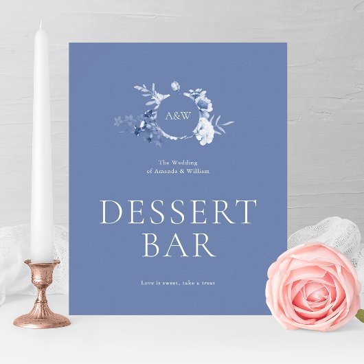 Stofbloem Dessert Bar Uithangbord Poster