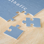 Stofbloem Eerste Communie met Kruis Legpuzzel (Zijkant)