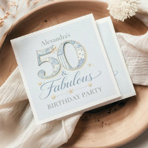 Stofbloem Elegant 50 & Fabelverjaardag