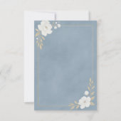 Stofbloem Elegante Bewaar de Datum Kaart (Achterkant)