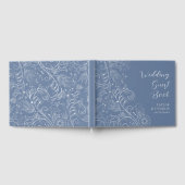 Stofbloem Elegante Bloemige Trouw Gastenboek (Volledig)