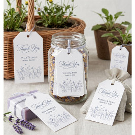 Stofbloem Elegante Trouw Dank Je Cadeaulabel
