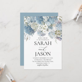 Stofbloem Elegante Tuinbruiloft Kaart