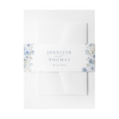 Stofbloem Elegante Wilde Bloem Bruiloft Uitnodigingen Wikkel (Voorkant Voorbeeld)