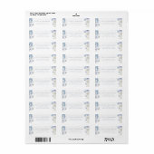 Stofbloem Elegante Wilde Bloem Retouradres Etiket (Full Sheet)