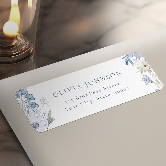 Stofbloem Elegante Wilde Bloem Retouradres Etiket