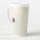 Stofbloem Fee (passend dagboek verkrijgbaar) Latte Mok (Linkerhoek)