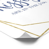 Stofbloem Goud Bloem Motief Hoeveel Kusjes Bord Poster (Hoek)