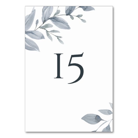 Stofbloem Groen Aquarel Kaart (Voorkant)