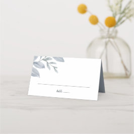 Stofbloem Groen Waterverf Plaatskaartje