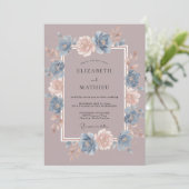 Stofbloem Huwelijk Fantasie Kaart (Staand voorkant)