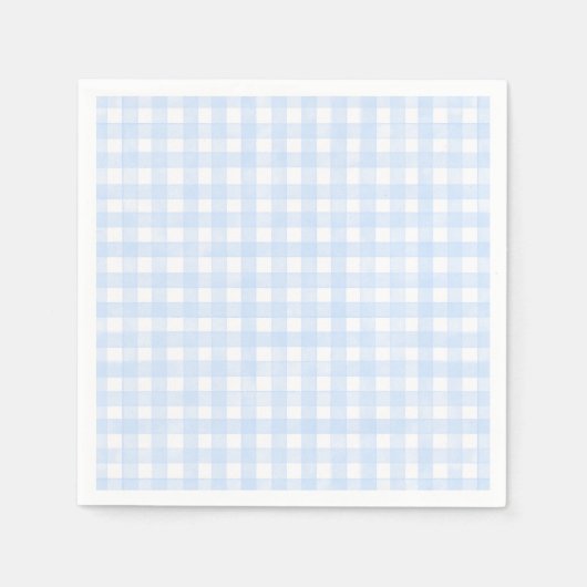 Stofbloem klassieke gingham servet (Voorkant)