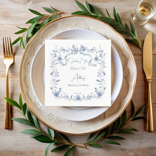 Stofbloem lint elegante bruiloft feest servet