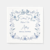 Stofbloem lint elegante bruiloft feest servet (Voorkant)