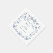 Stofbloem lint elegante bruiloft feest servet (Hoek)