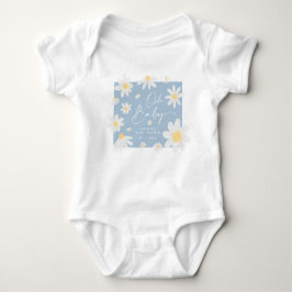 Stofbloem Madeliefje Baby Shower Baby Body Romper