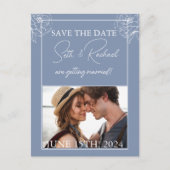 Stofbloem met witte bloemendesign briefkaart (Voorkant)