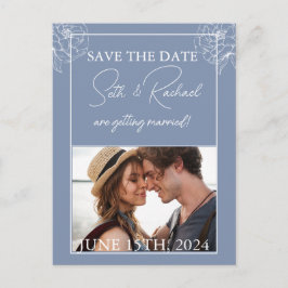 Stofbloem met witte bloemendesign briefkaart