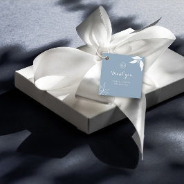 Stofbloem Minima Tak Bladeren Initiaal Bedankt Bedankjes Labels