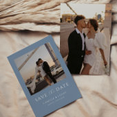 Stofbloem Minimal Bewaar de datum uitnodiging