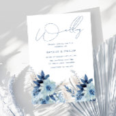 Stofbloem Moderne Elegante Trouwdag Kaart