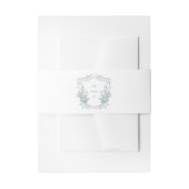 Stofbloem Monogram Huwelijkswapen Uitnodigingen Wikkel (Voorkant Voorbeeld)