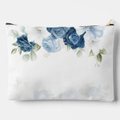 Stofbloem Monogram Schrift Waterverf Blauw Etui (Achterkant)