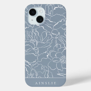 Stofbloem Motief Persoonlijk iPhone 15 Case