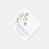 Stofbloem Personalized Bruidsmeisjesfeestje Servet (Hoek)