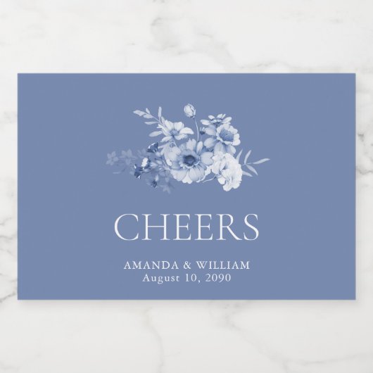 Stofbloem ‘PROOST’ Sparkling Wijnetiket (Enkel label)