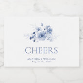 Stofbloem ‘PROOST’ Sparkling Wijnetiket (Enkel label)