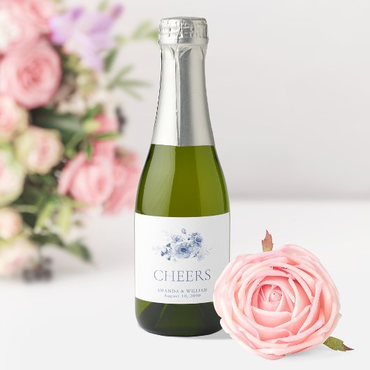 Stofbloem ‘PROOST’ Sparkling Wijnetiket