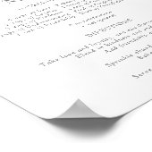 Stofbloem Recept voor een Gelukkig Huwelijk Poster (Hoek)