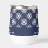 Stofbloem Sneeuwvlok Kerst Monogram (Rechts)