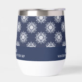 Stofbloem Sneeuwvlok Kerst Monogram (Links)