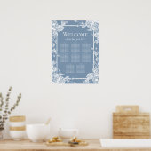 Stofbloem Stoelindeling Poster (Keuken)