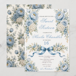 Stofbloem Sweet Sixteen Kaart